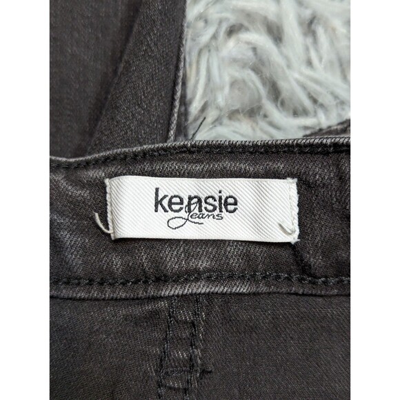 Kensie Jeans Skinny Womens Size 4/27‎ 4 Velvet Tie Off Cuffs Black 25 inseam - Picture 9 of 10